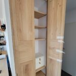 la maison de nous, porte en chêne, porte de placard à panneaux, menuiserie, ébénisterie, sur mesures, aménagement intérieur, création