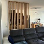 la maison de nous, claustra chêne sur mesures, aménagement intérieur, menuiserie, ébénisterie, création