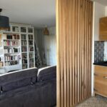 la maison de nous, claustra chêne sur mesures, aménagement intérieur, menuiserie, ébénisterie, création